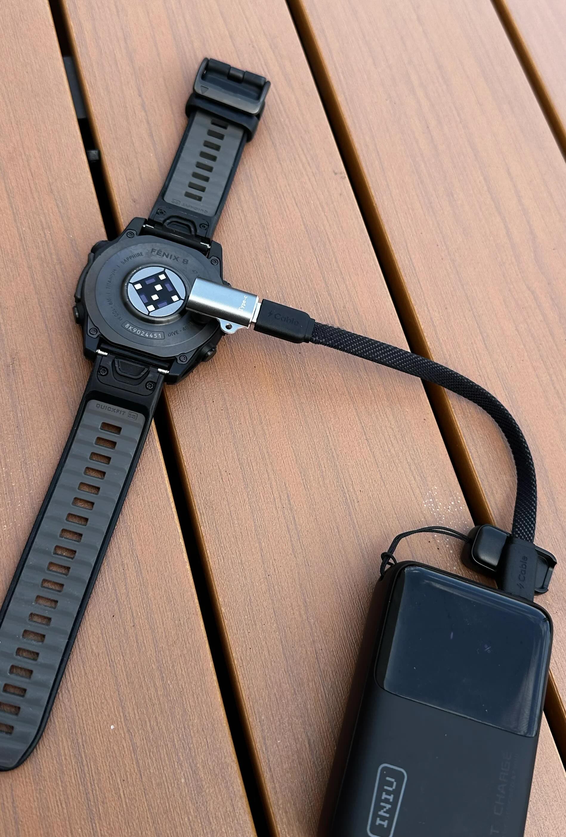 T1 Spark USB-C to Garmin adapter